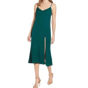 Reformation Crimini Slip dress in EMERALD
